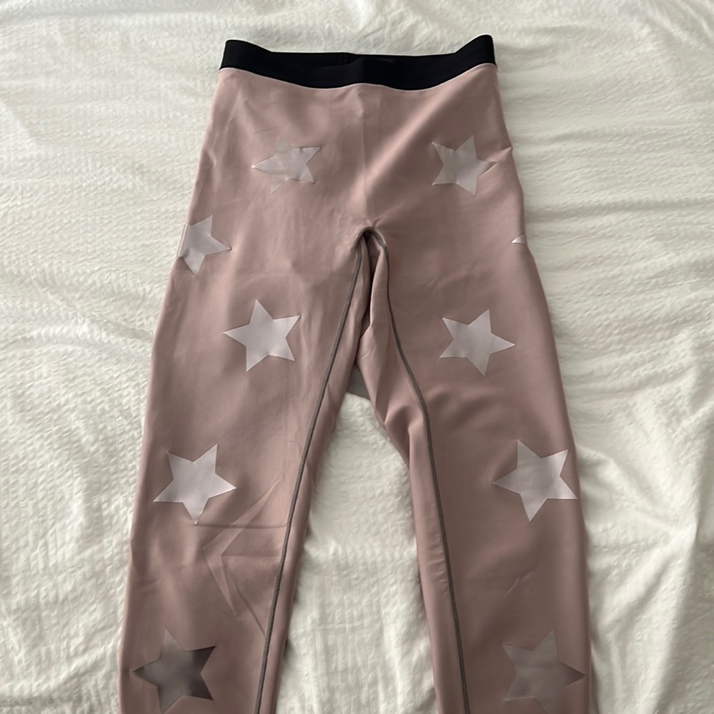 Super cute pink with silver star leggings from Ultracor